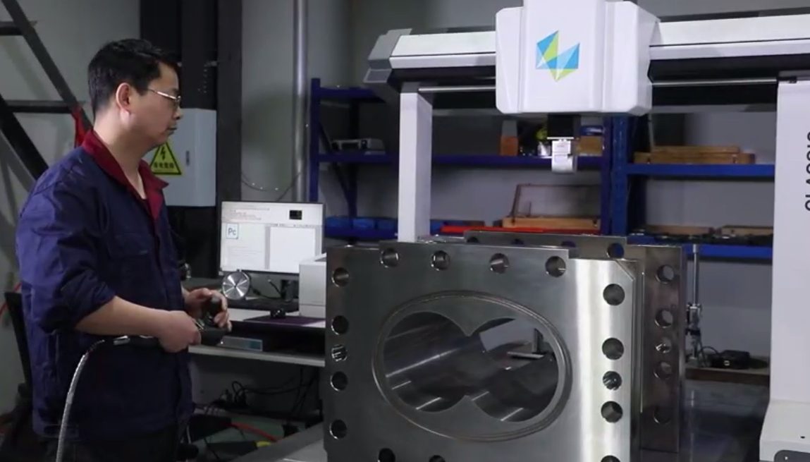Coordinate measuring machine verifying a barrel bore