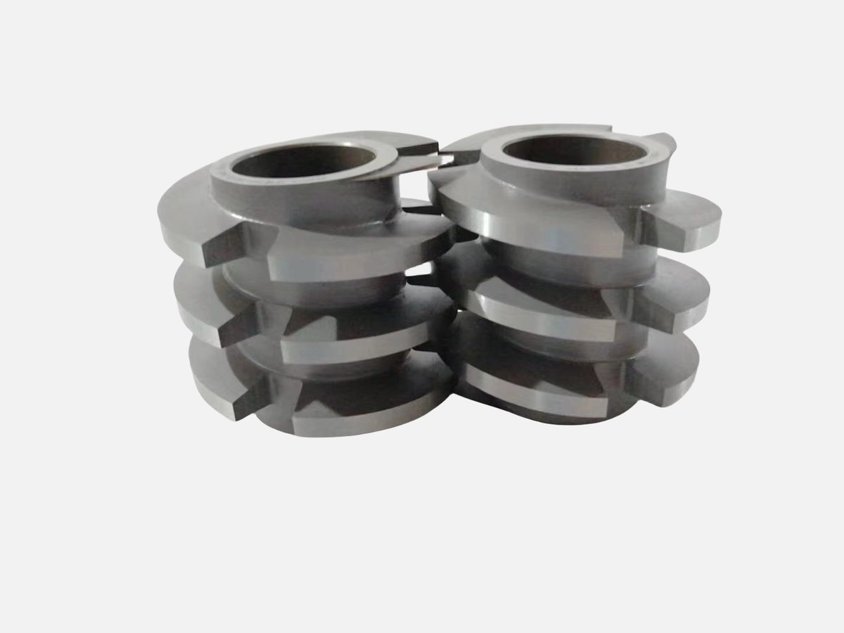 Co-kneader screw elements for a Buss-type reciprocating kneader